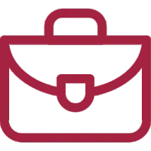 Wirtschaftsrecht Icon rot